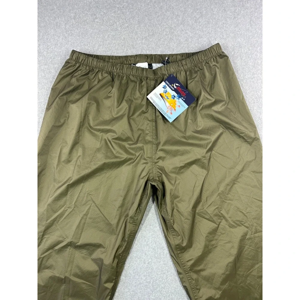 World Wide Sportsman  Windshield Pant  Men XL Green Ripstop Lined Waterproof
